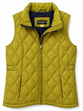 Eddie Bauer Kids Quilted Puffer Vest Olive Green | Size XS